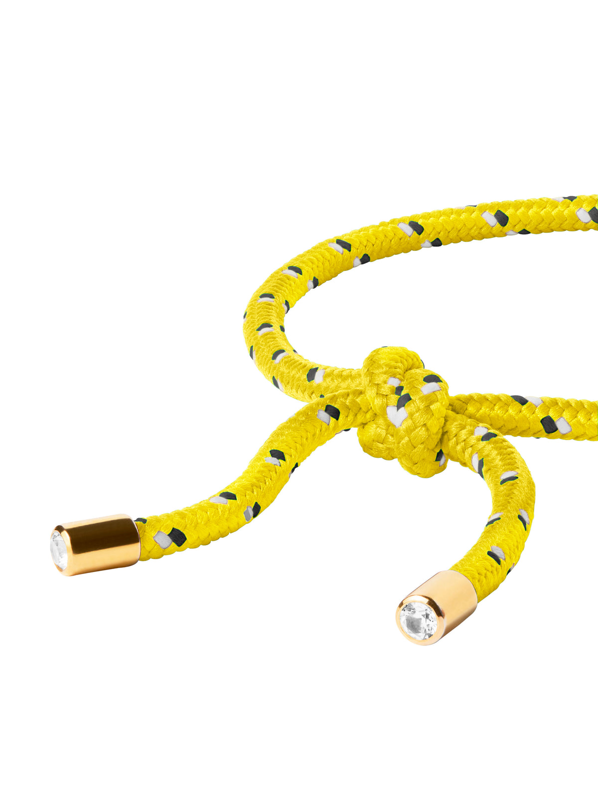 PARACORD JAUNE TIE ANKLET, GOLD