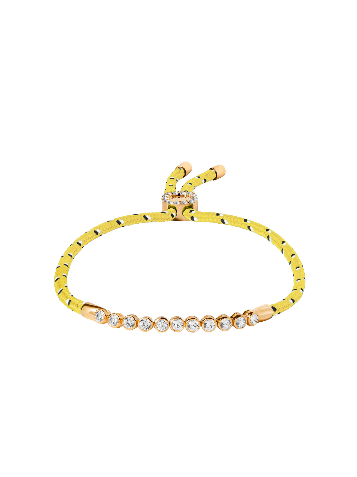 JAMES BEZEL JAUNE PARACORD ANKLET, GOLD