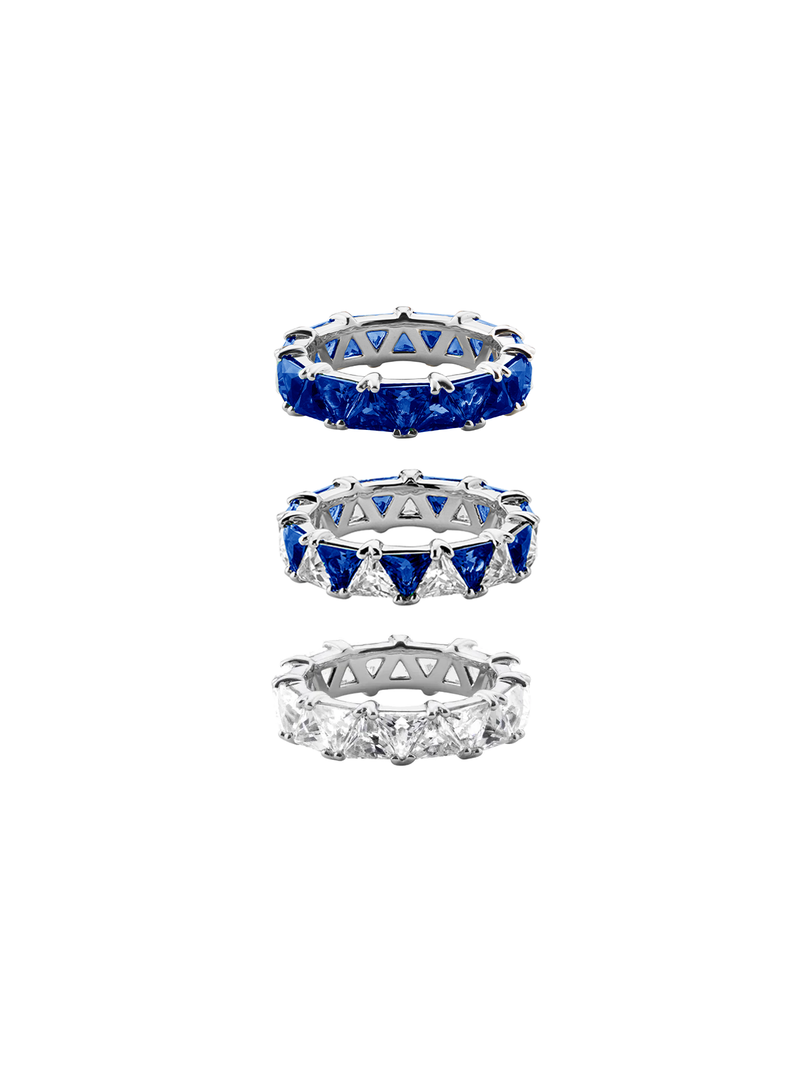 Blue sapphire stacking ring sale