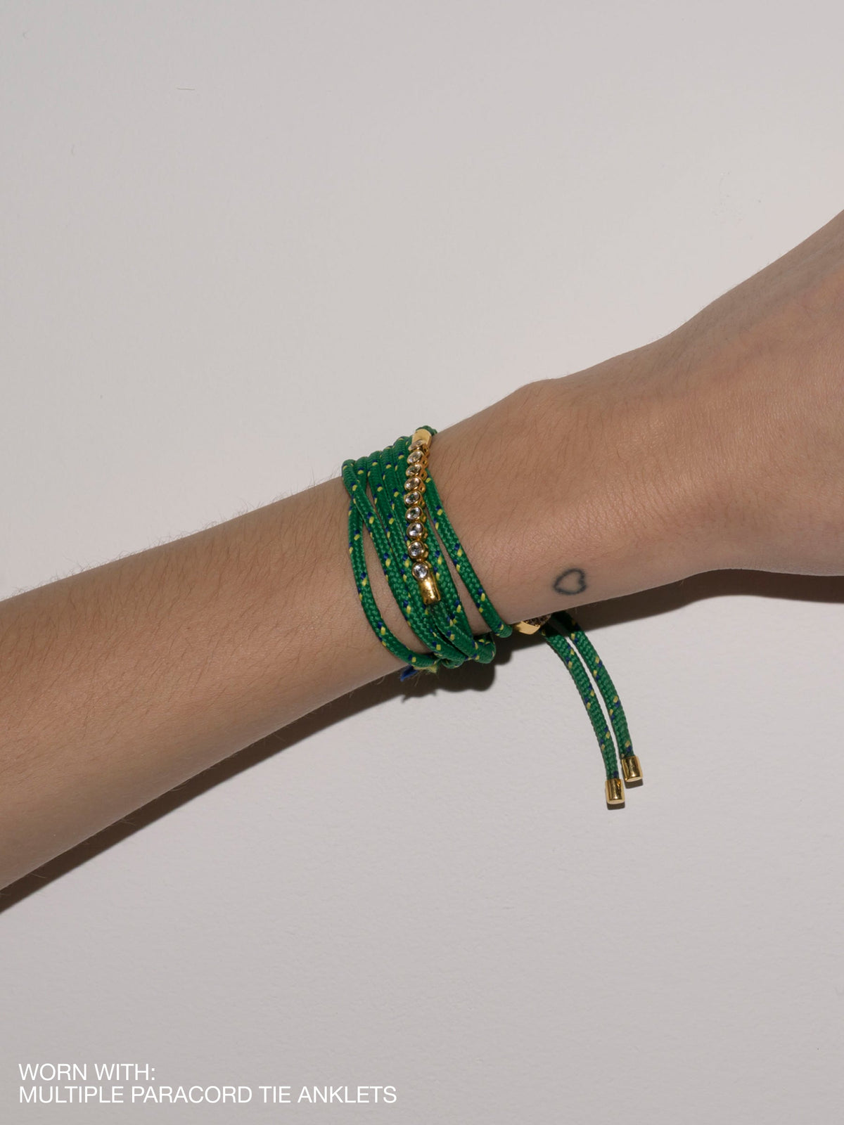 JAMES BEZEL LAB DIAMOND VERT PARACORD BRACELET, 14K WHITE GOLD