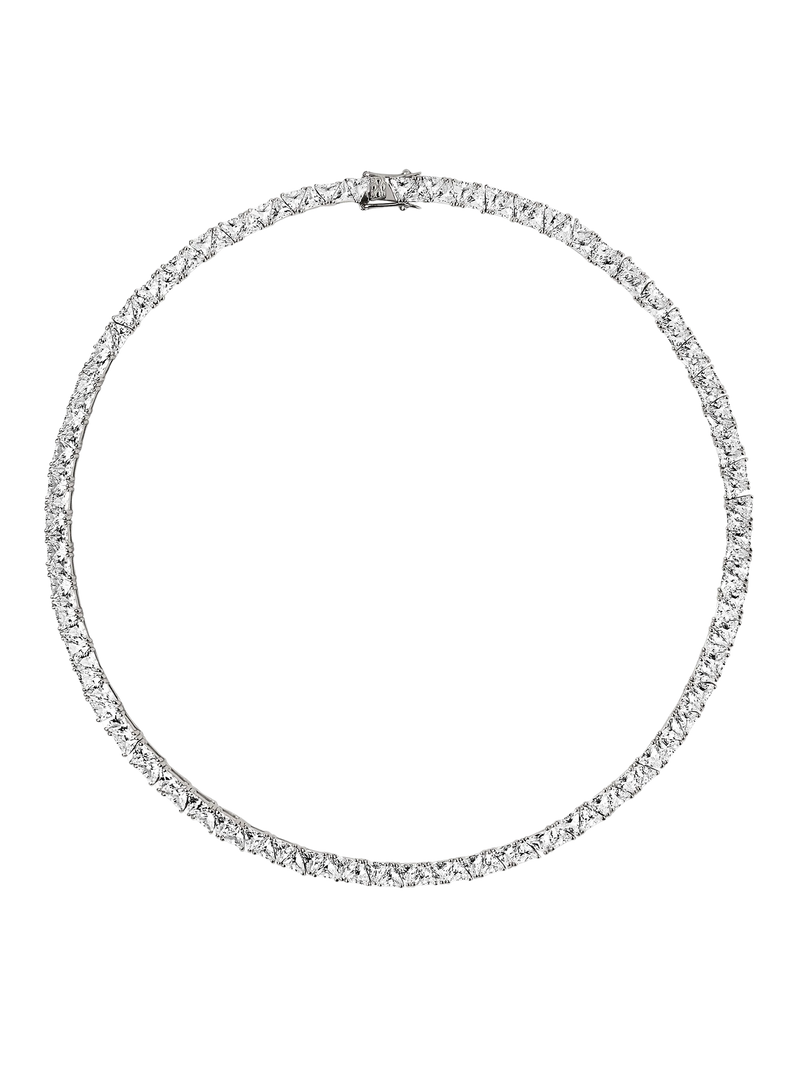 THEODORA RIVIÈRE NECKLACE IN MOISSANITE, STERLING SILVER