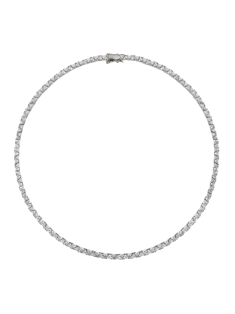 PETITE THEODORA RIVIÈRE NECKLACE IN MOISSANITE, STERLING SILVER