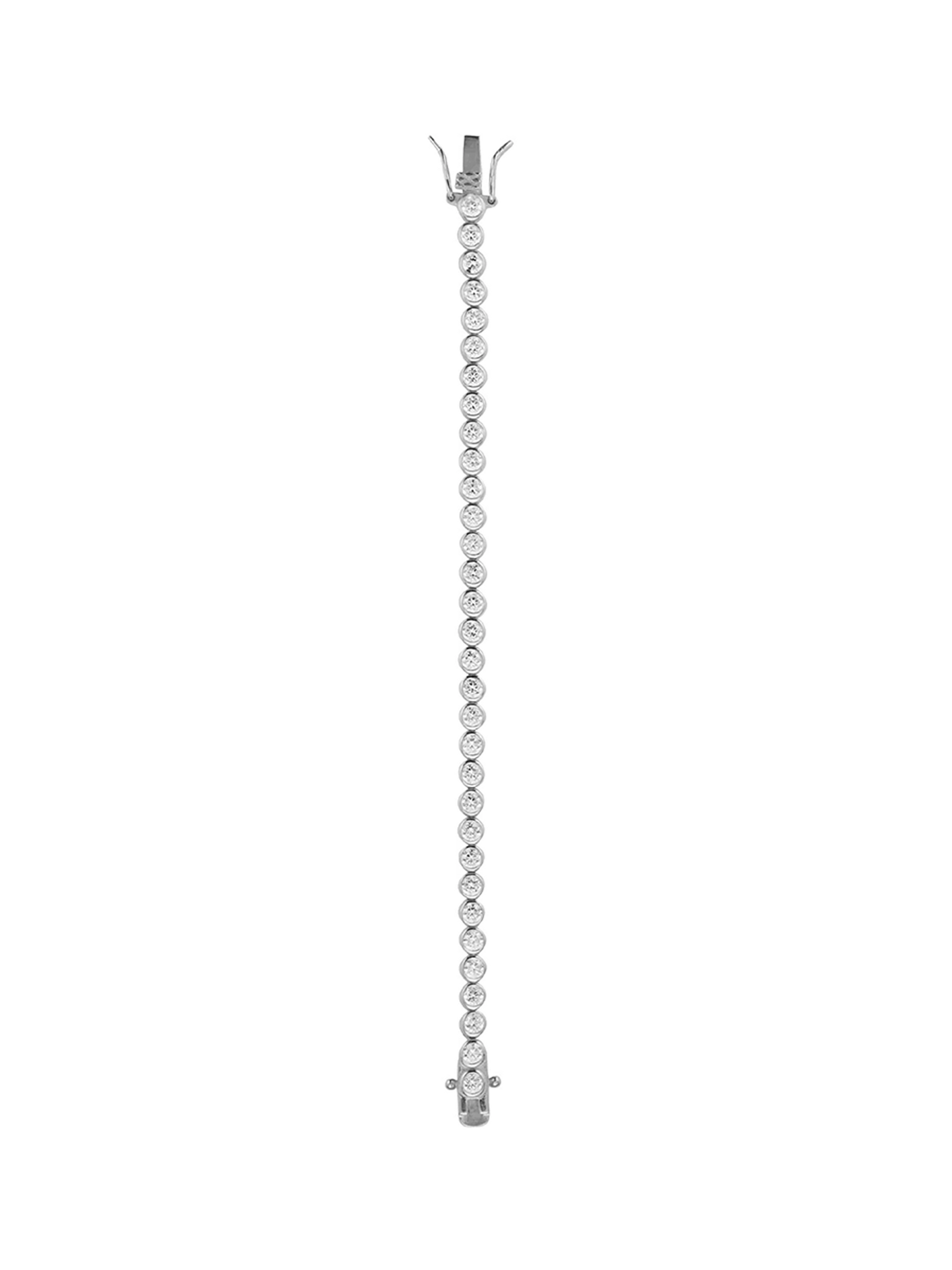 JAMES BEZEL RIVIÈRE BRACELET IN LAB WHITE SAPPHIRE, STERLING SILVER