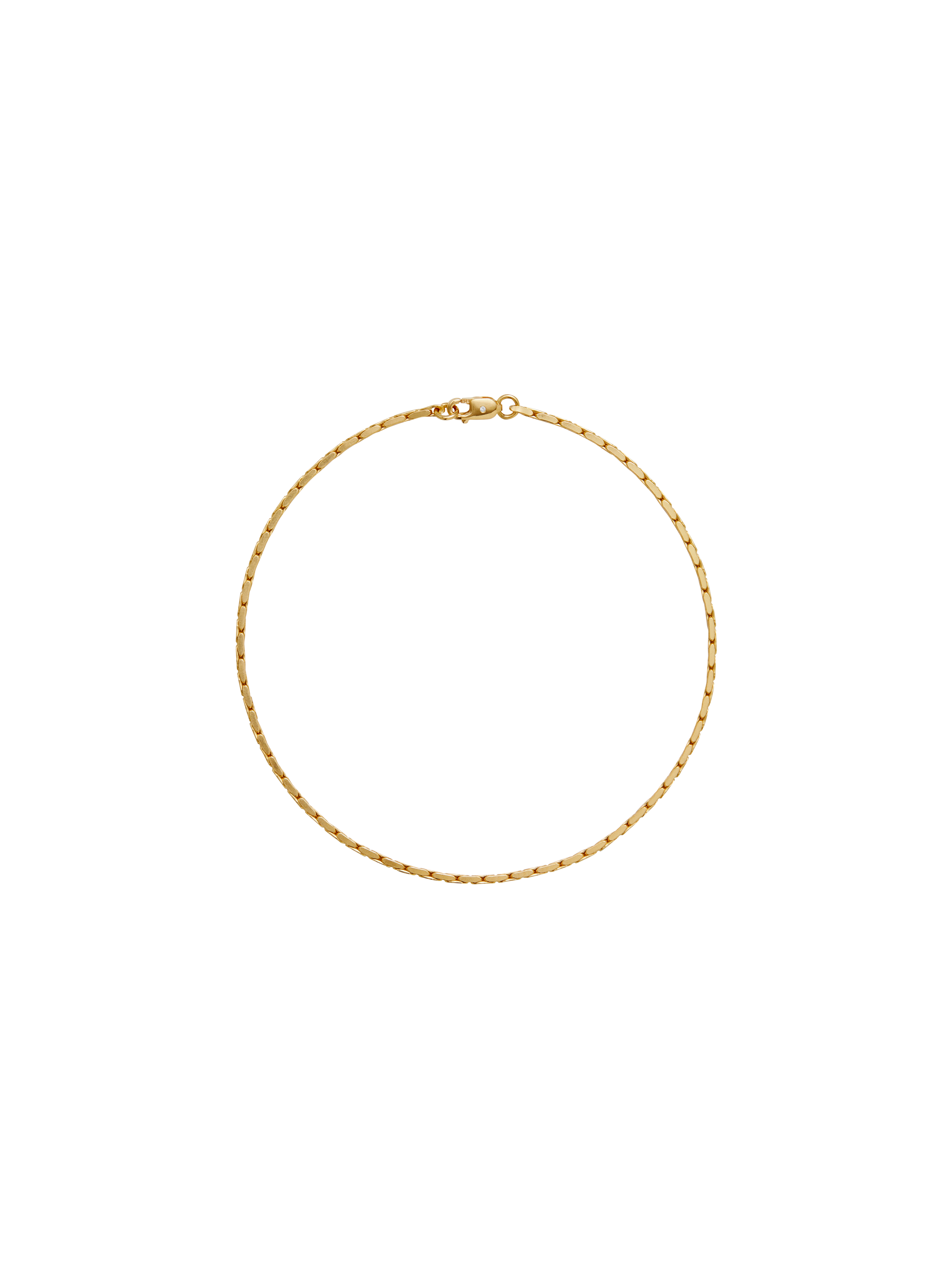 LINNEA ANKLET WITH LAB DIAMOND ACCENT