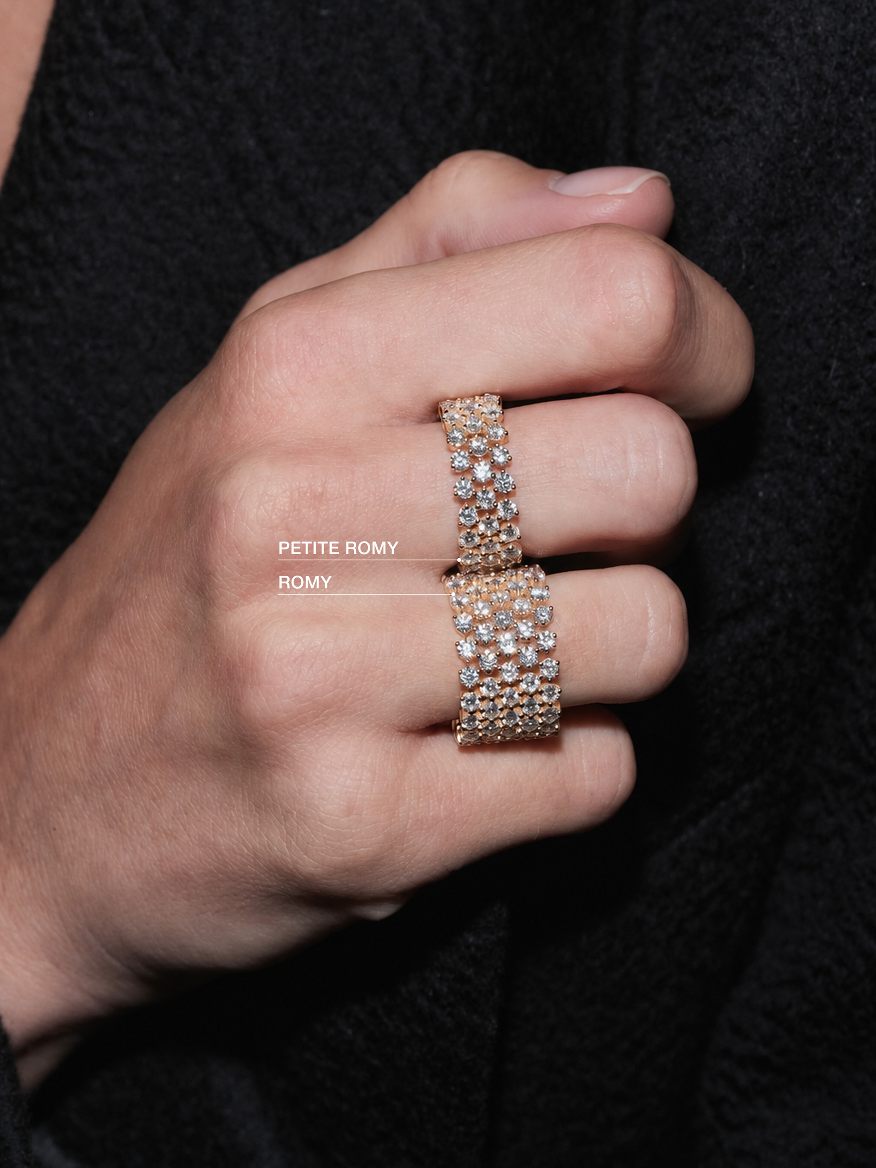 14K ROMY ETERNITY BAND IN LAB DIAMOND, 14K YELLOW GOLD