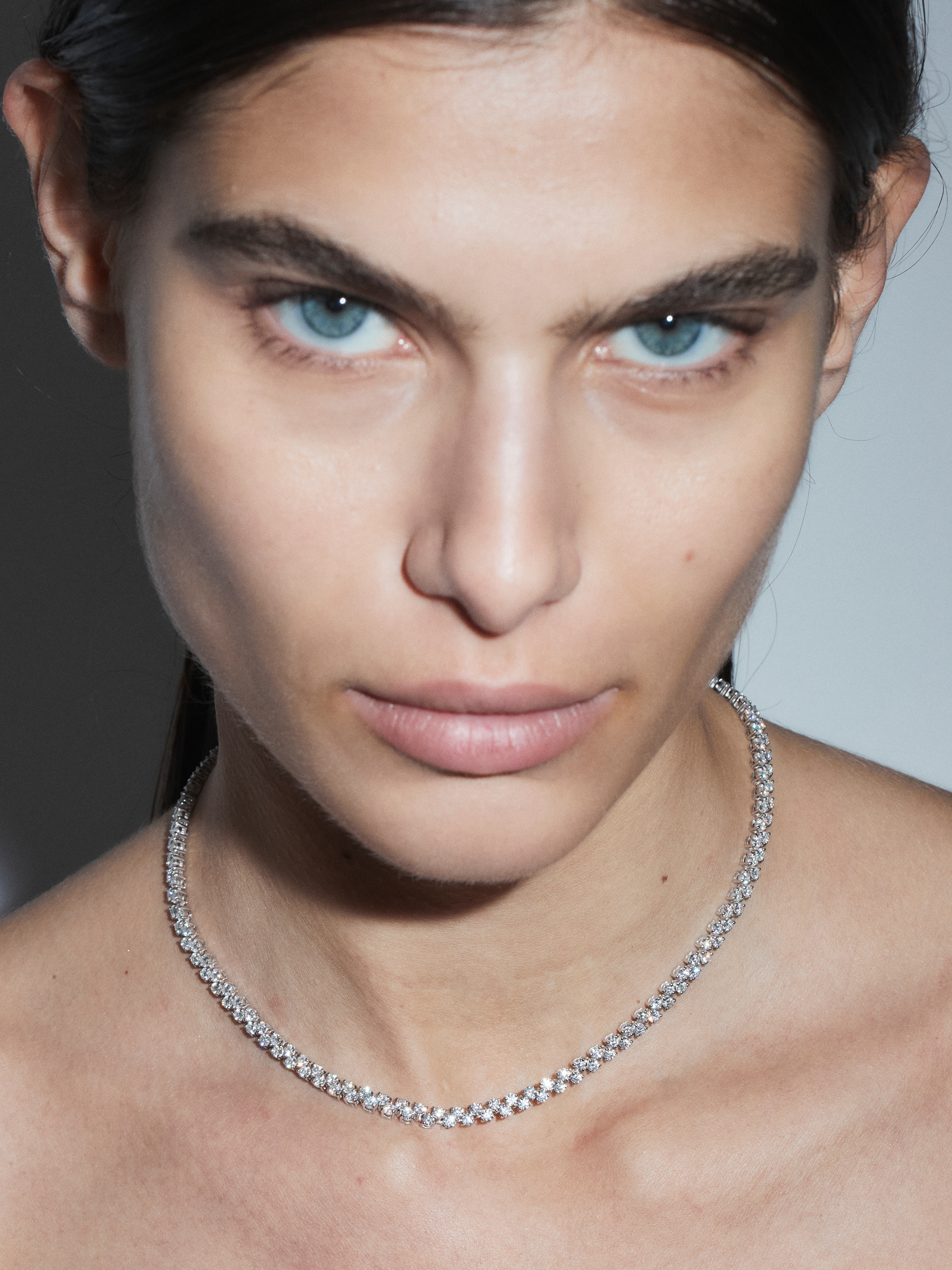ROMY RIVIÈRE NECKLACE IN MOISSANITE, STERLING SILVER
