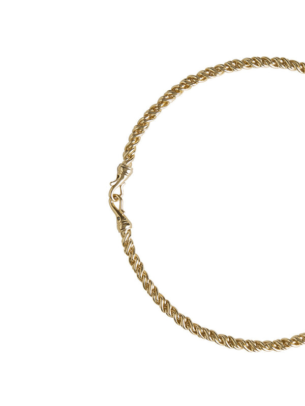 TORSION CHAIN NECKLACE, GOLD