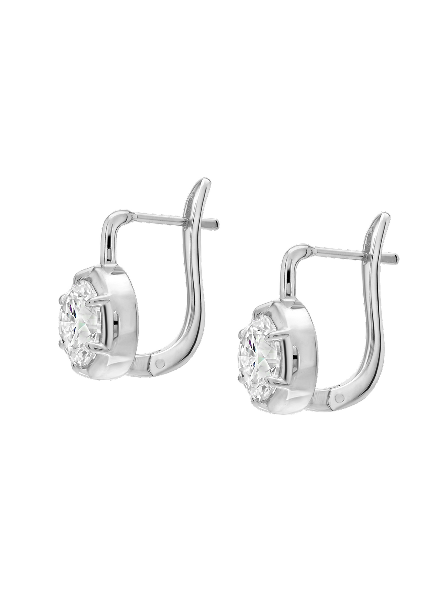 MAXWELL EARRINGS IN MOISSANITE, STERLING SILVER