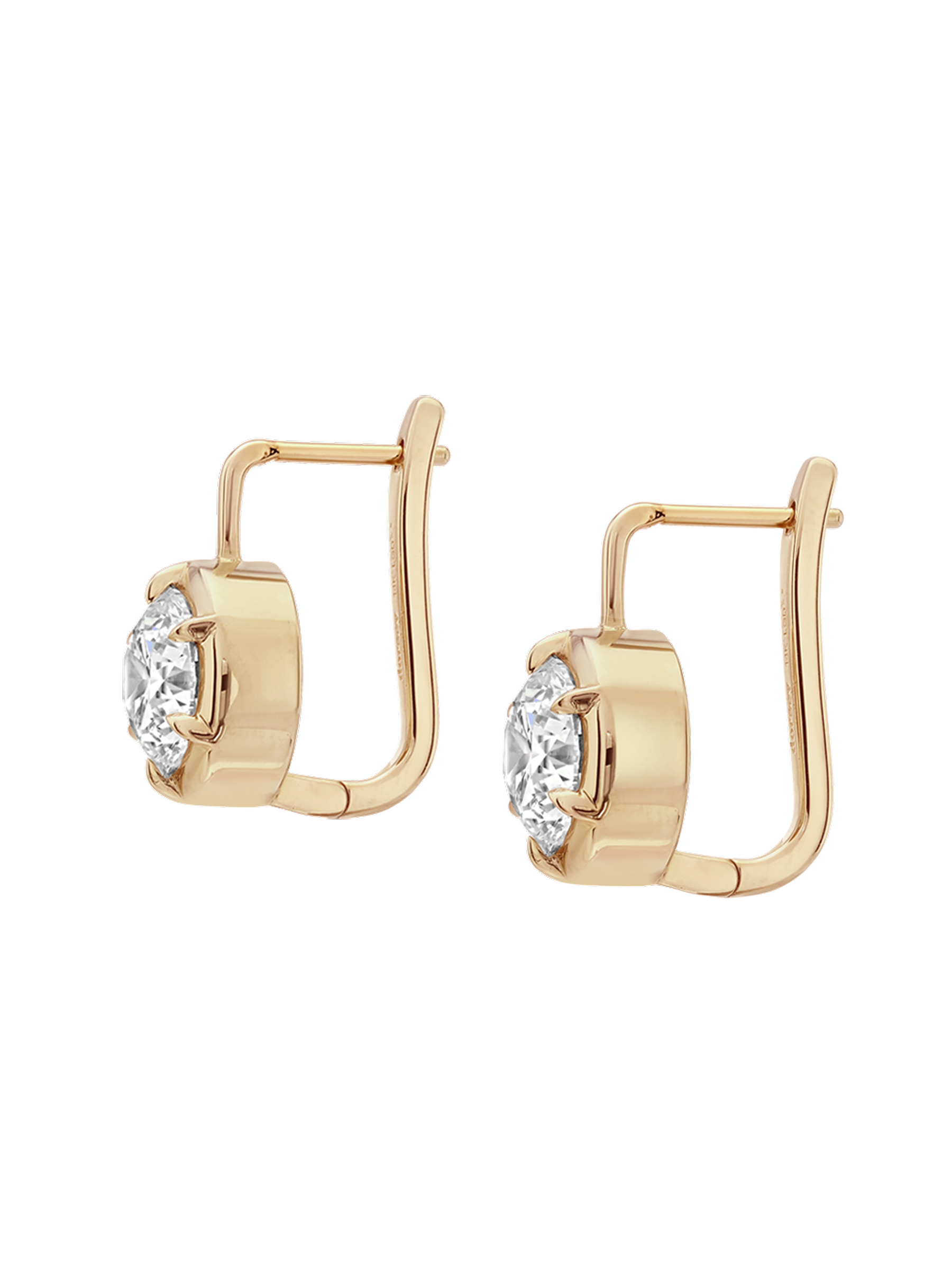 MAXWELL EARRINGS IN LAB DIAMOND, 14K YELLOW GOLD