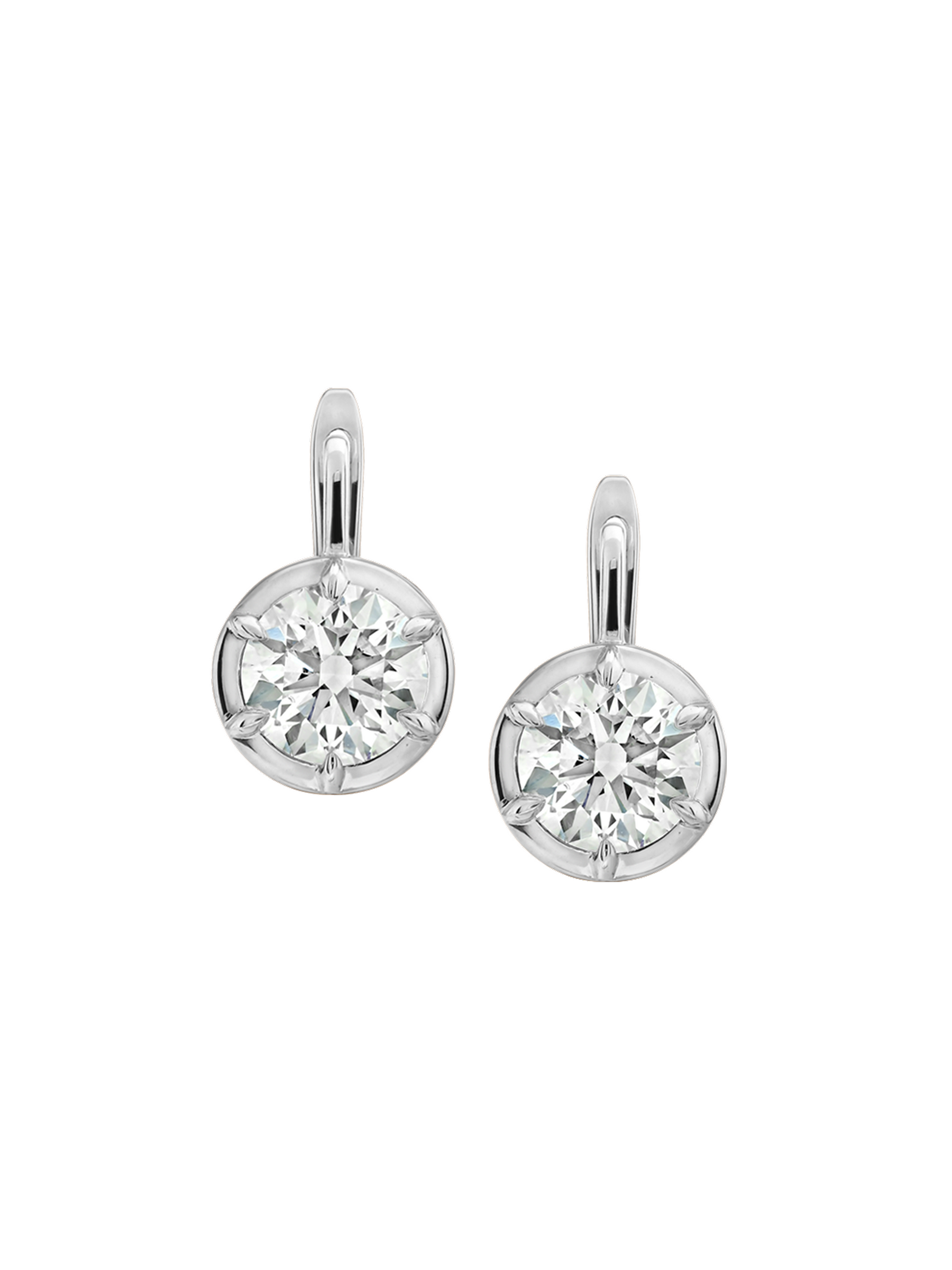MAXWELL EARRINGS IN LAB DIAMOND, 14K WHITE GOLD