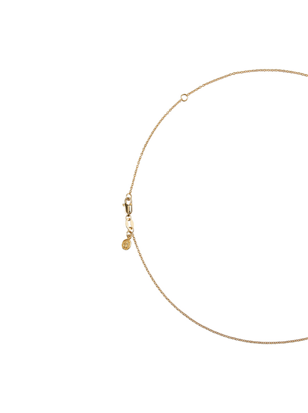 DAMAS, SINGLE STONE STRAND NECKLACE, GOLD