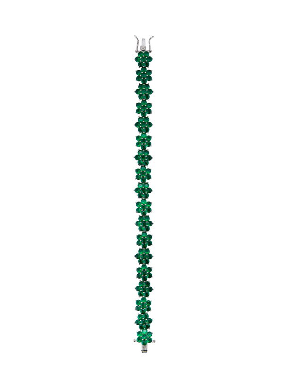 MARGUERITE, EMERALD GREEN BRACELET