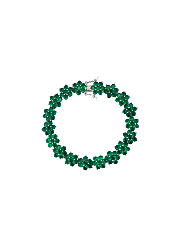 MARGUERITE, EMERALD GREEN BRACELET