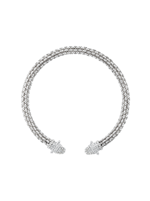 PAVÉ BRUNI COLLAR, SILVER