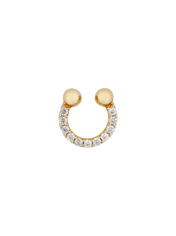 DORSEY PAVÉ SEPTUM CUFF, GOLD