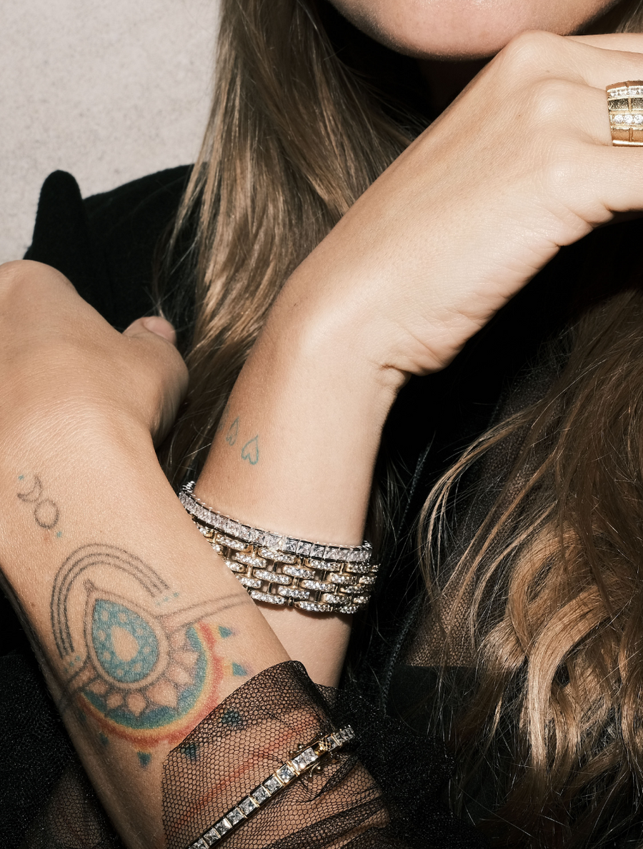 BENEDETTA BRACELET IN LAB WHITE SAPPHIRE – Dorsey